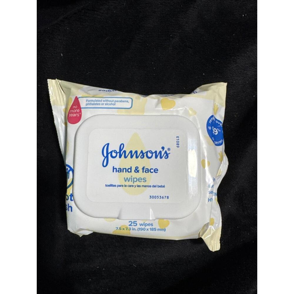 Johnson's Baby Hand & Face Gentle Cleansing Wipes, Alcohol-Free 25, 25.0 ea